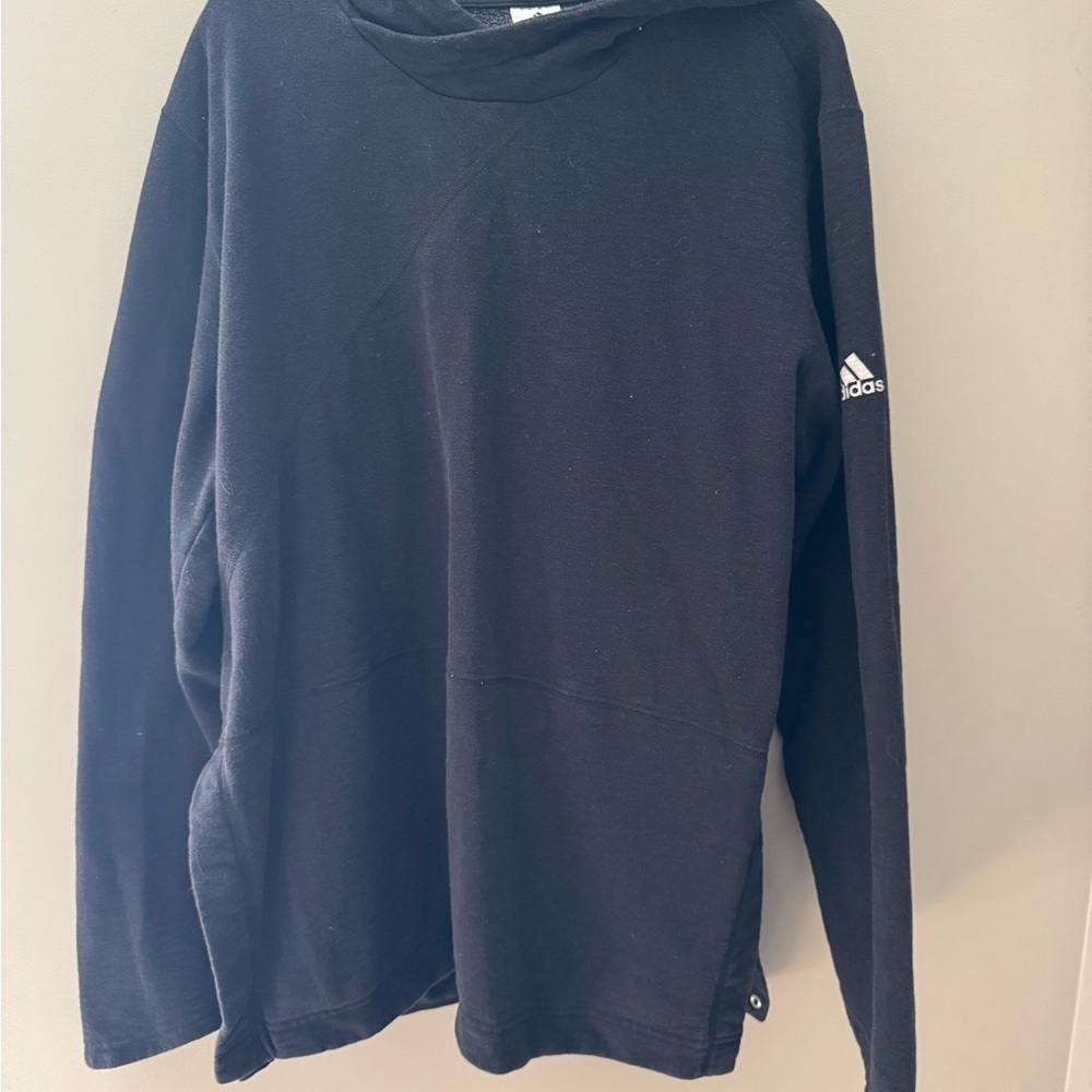 Adidas hoodie with split side buttons, XL